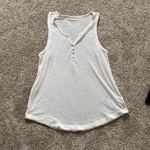 White button tank top